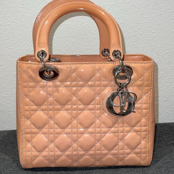 Blush light pink patent Dior Diana handbag - Picture 14 of 16